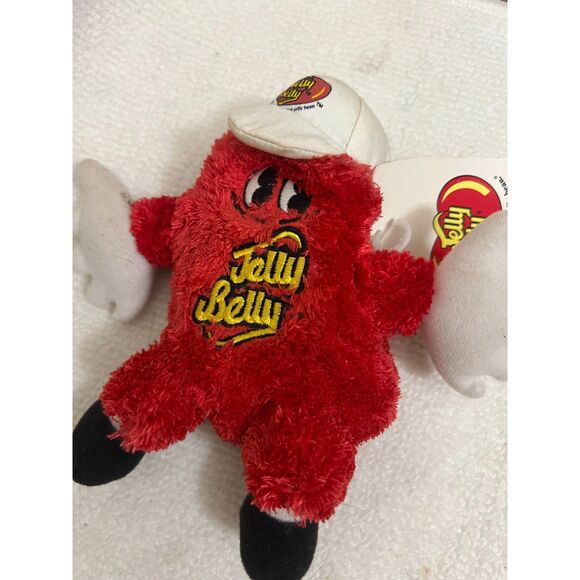 VTG 1999 Jelly Belly Jellybean Red Plush Promotional Backpack Clip - Picture 1 of 3